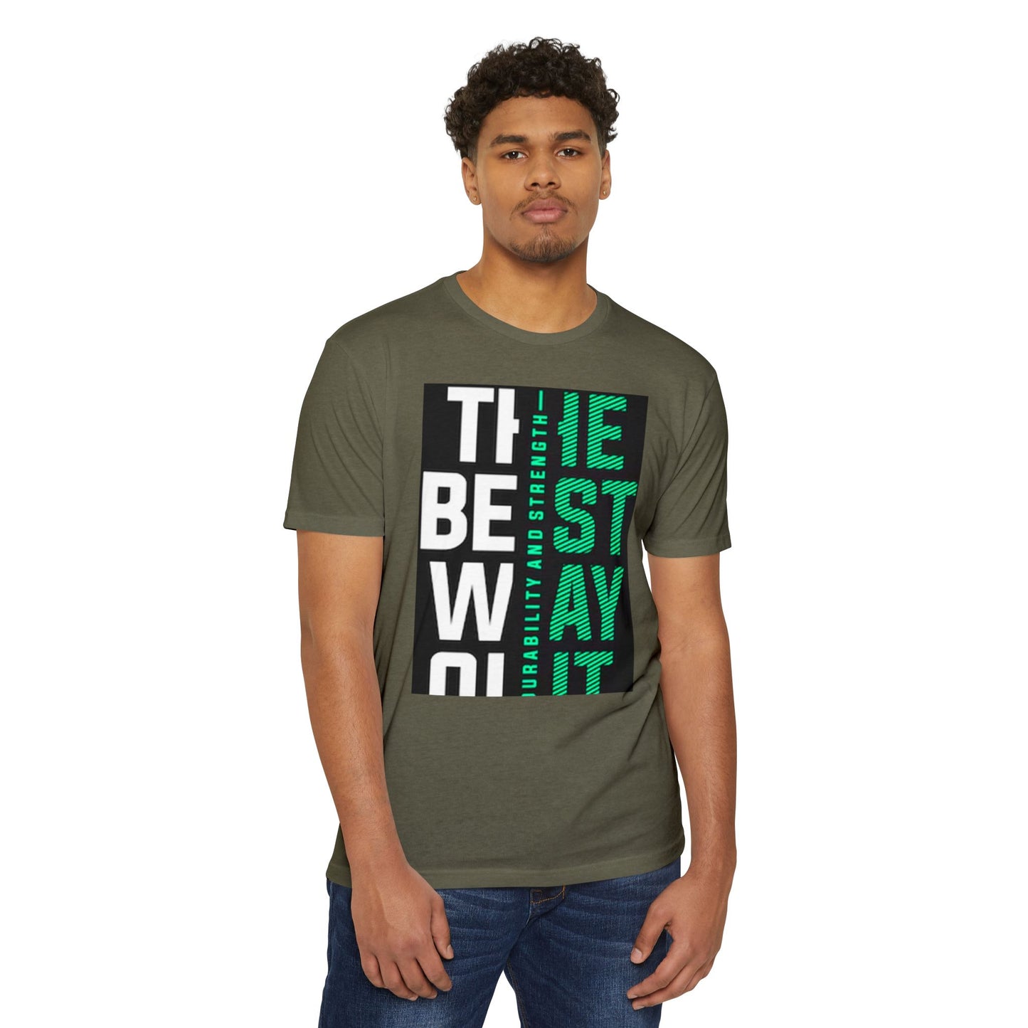 Durable Unisex CVC Jersey T-shirt - Stay Strong, Casual Wear, Motivational Tee, Gift for Him or Her, Everyday Comfort