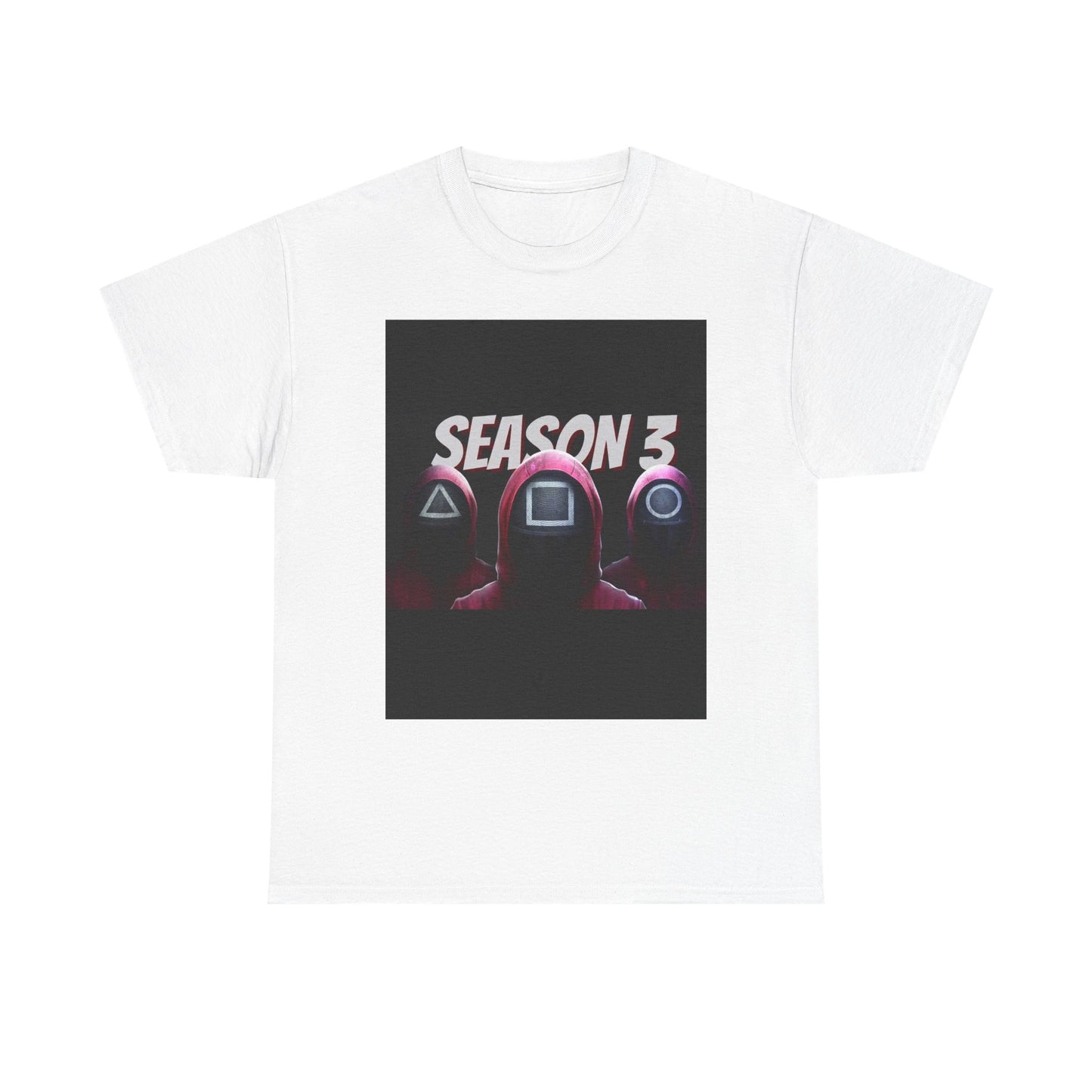 Squid Game Season 3 Unisex Heavy Cotton Tee - Perfect for Fans, Fun Gifts, Casual Wear, Game Nights, and TV Show Enthusiasts