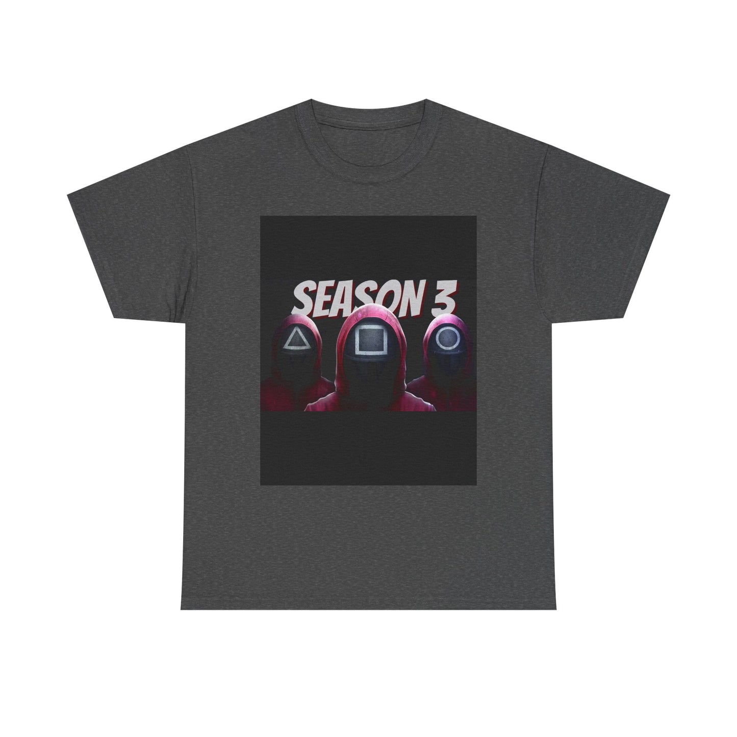 Squid Game Season 3 Unisex Heavy Cotton Tee - Perfect for Fans, Fun Gifts, Casual Wear, Game Nights, and TV Show Enthusiasts