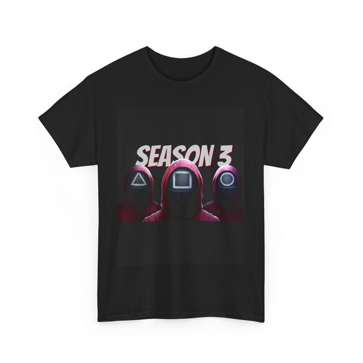 Squid Game Season 3 Unisex Heavy Cotton Tee - Perfect for Fans, Fun Gifts, Casual Wear, Game Nights, and TV Show Enthusiasts