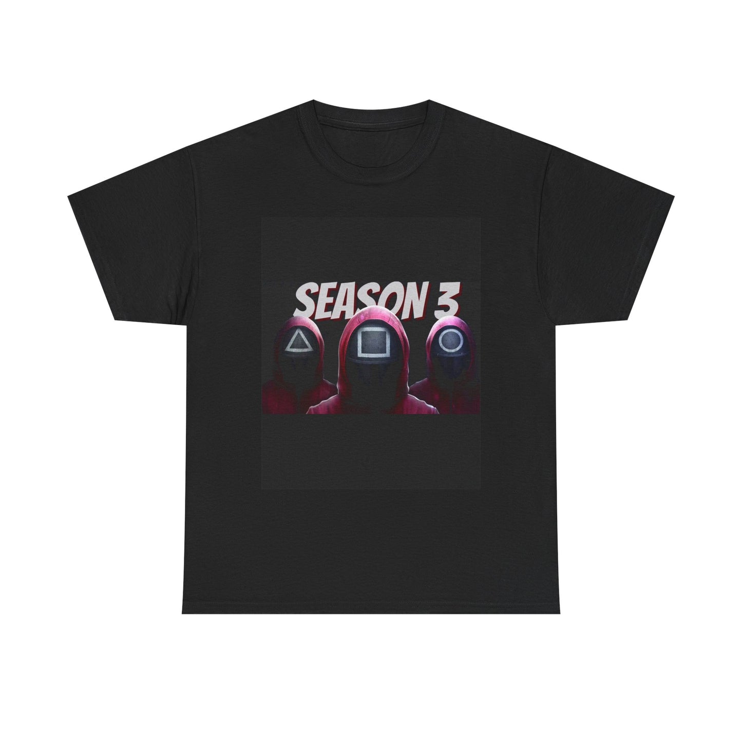 Squid Game Season 3 Unisex Heavy Cotton Tee - Perfect for Fans, Fun Gifts, Casual Wear, Game Nights, and TV Show Enthusiasts