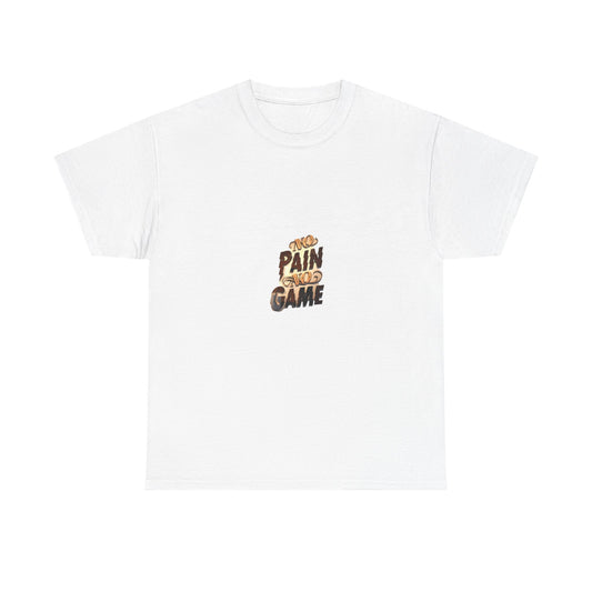 Game On Pain Unisex Heavy Cotton Tee - Motivational Shirt for Gaming, Casual Wear, Gifts, Sports Events, or Fitness