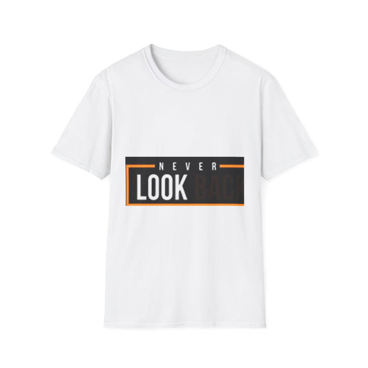 Inspirational Unisex Softstyle T-Shirt - Never Look Back, Motivational Tee, Casual Wear, Gift for Friends, Age-Defying Design, [...]