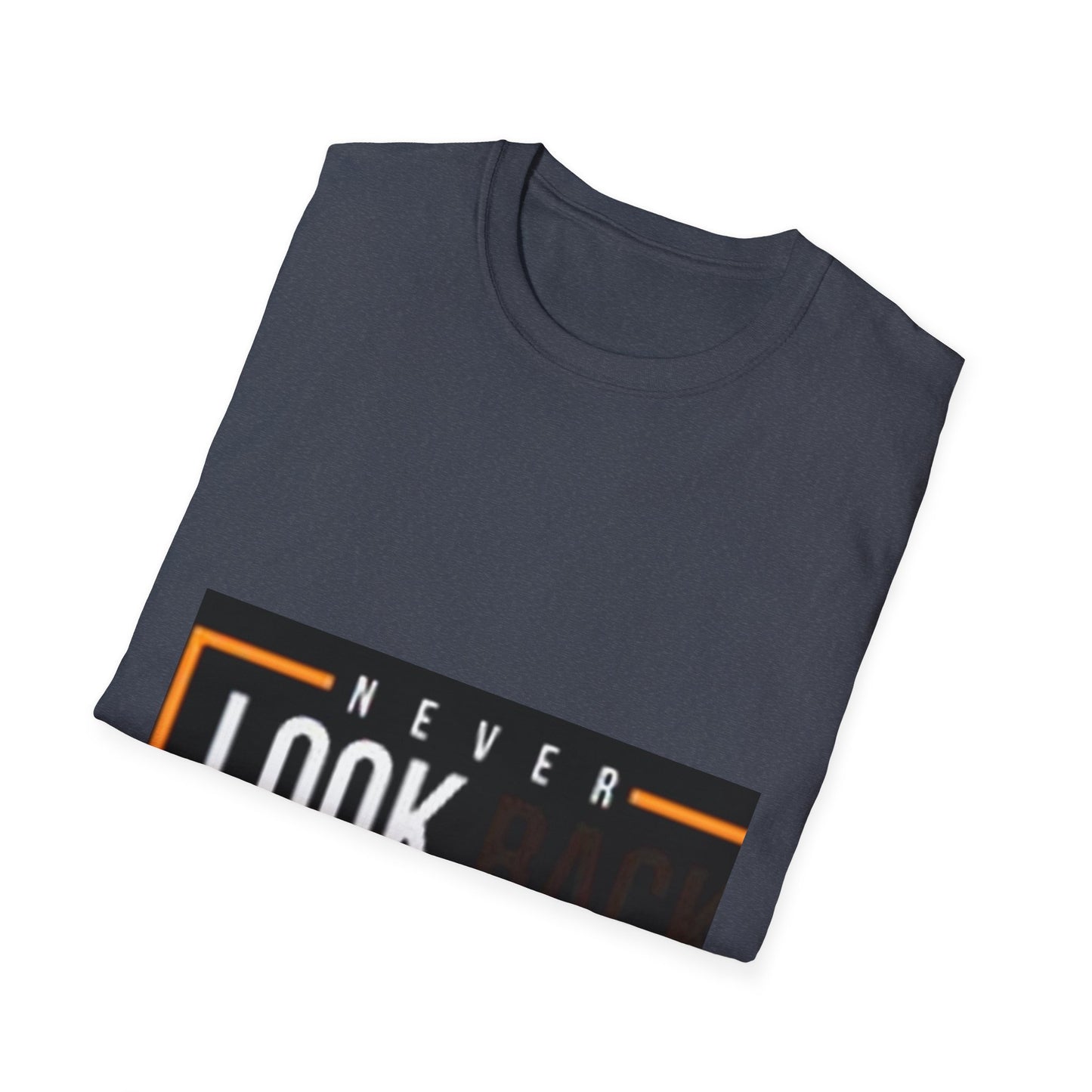 Inspirational Unisex Softstyle T-Shirt - Never Look Back, Motivational Tee, Casual Wear, Gift for Friends, Age-Defying Design, [...]