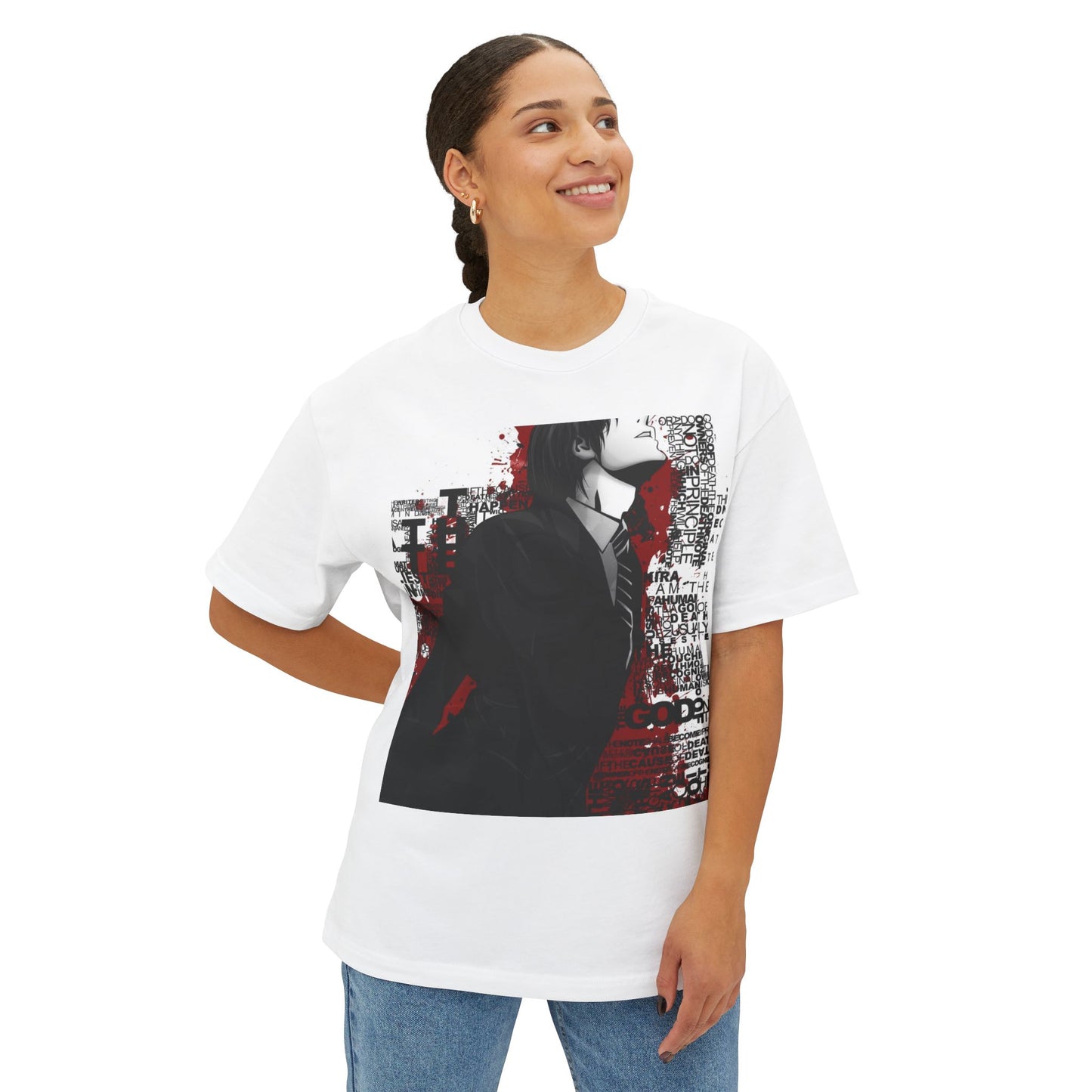 Chic Oversized Tee, Urban Art T-Shirt, Street Style Tee, Men's Women's Fashion Top, Graphic Boxy Shirt, Casual Everyday Wear