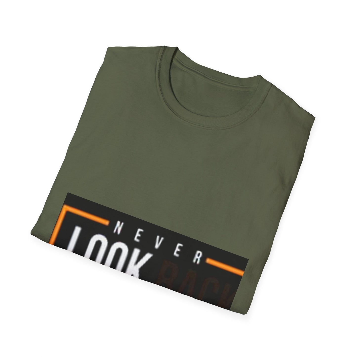 Inspirational Unisex Softstyle T-Shirt - Never Look Back, Motivational Tee, Casual Wear, Gift for Friends, Age-Defying Design, [...]