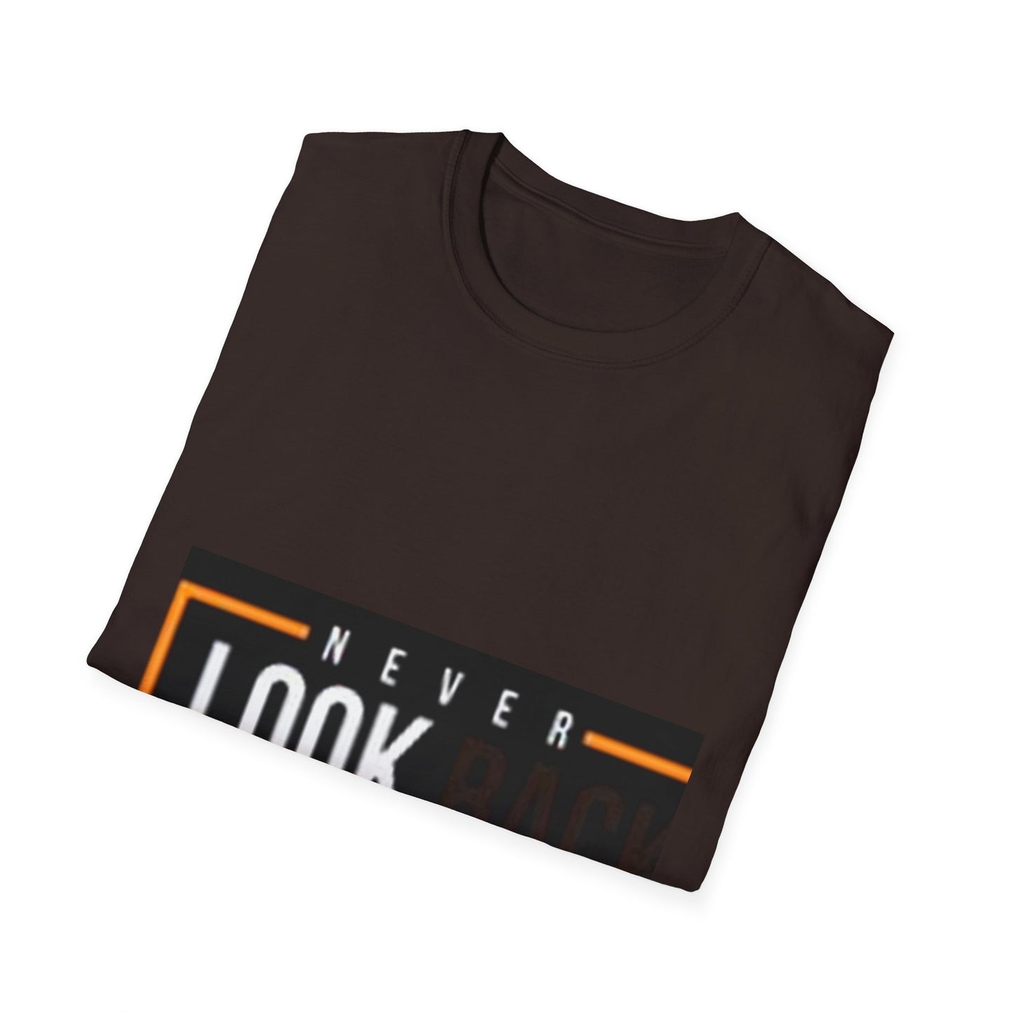 Inspirational Unisex Softstyle T-Shirt - Never Look Back, Motivational Tee, Casual Wear, Gift for Friends, Age-Defying Design, [...]
