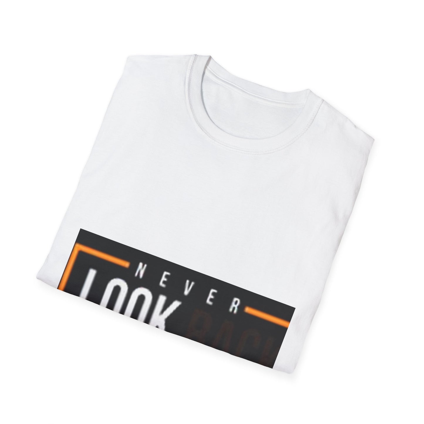 Inspirational Unisex Softstyle T-Shirt - Never Look Back, Motivational Tee, Casual Wear, Gift for Friends, Age-Defying Design, [...]