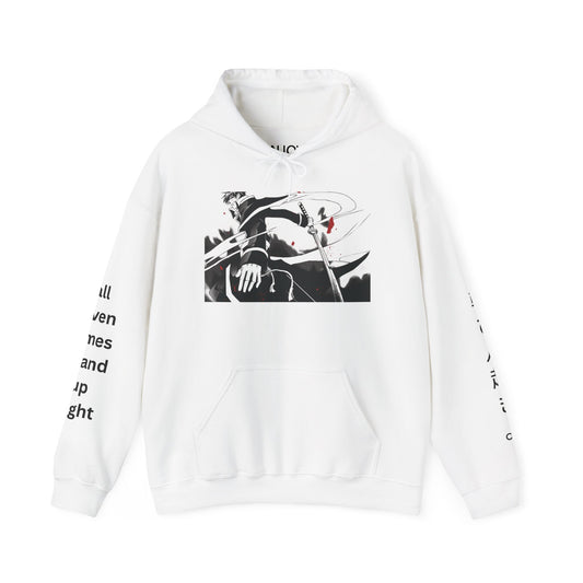 Artistic Unisex Hooded Sweatshirt, Graphic Hoodie, Casual Streetwear, Gift for Him, Cool Anime Sweater, Fall Fashion Essentials