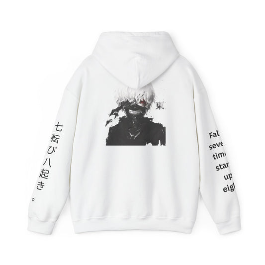 Artistic Unisex Hooded Sweatshirt, Graphic Hoodie, Casual Streetwear, Gift for Him, Cool Anime Sweater, Fall Fashion Essentials