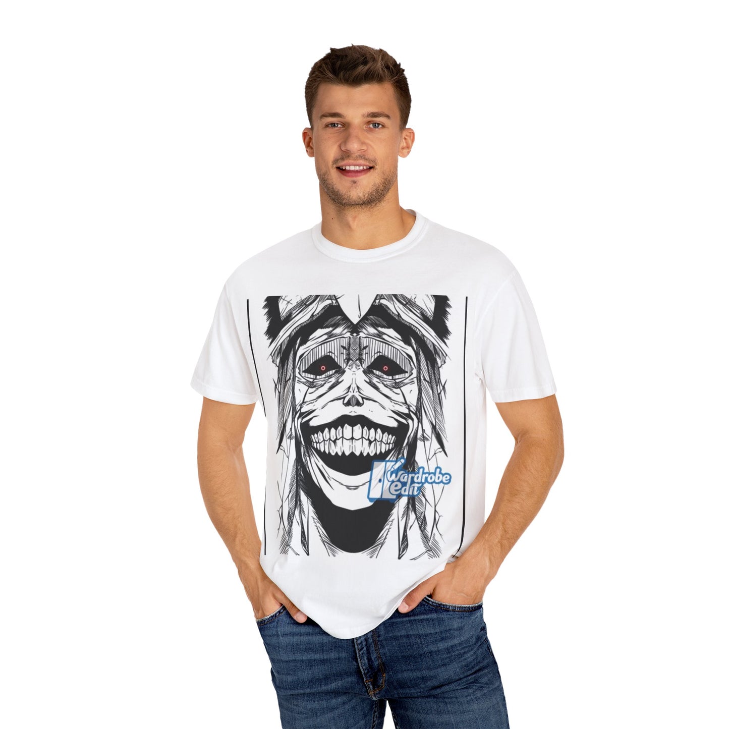 Chilling Spirit Graphic T-shirt, Unisex Anime Tee, Casual Streetwear, Unique Gift for Cosplay, Halloween Theme, Trendy Outfit