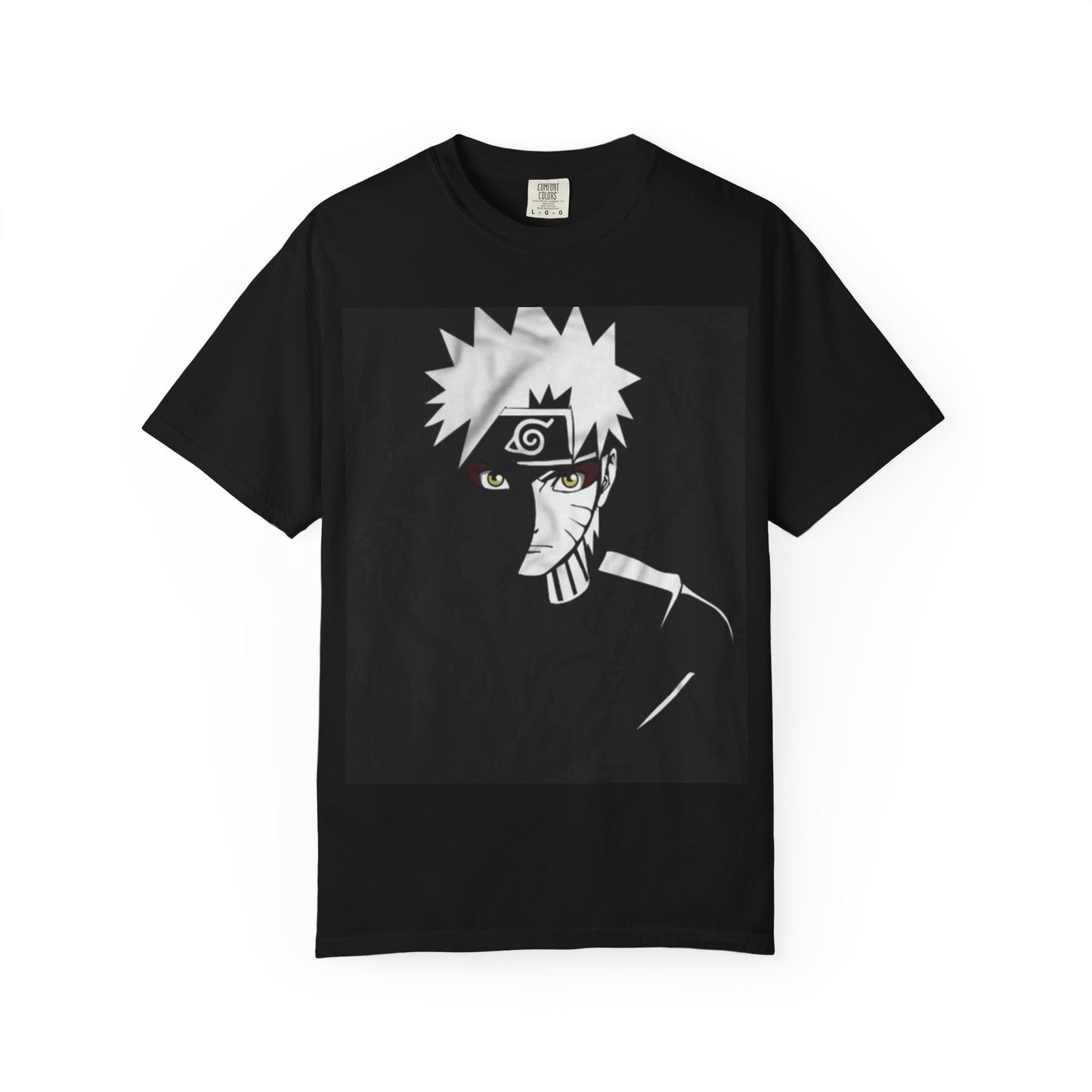 Naruto-Inspired Unisex Garment-Dyed T-shirt, Anime Merch, Casual Wear, Gift for Fans, Manga T-shirt, Geek Style Clothing