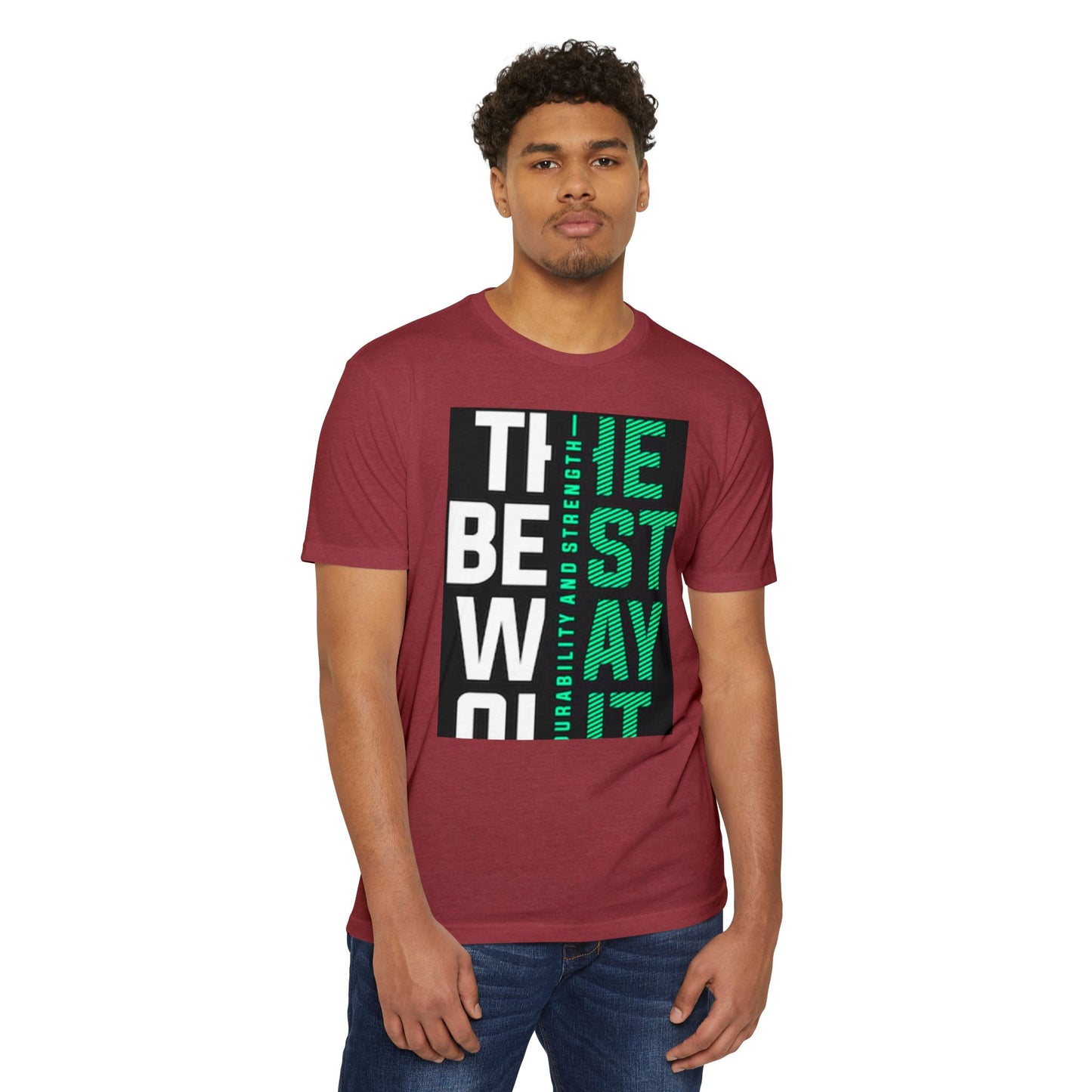 Durable Unisex CVC Jersey T-shirt - Stay Strong, Casual Wear, Motivational Tee, Gift for Him or Her, Everyday Comfort