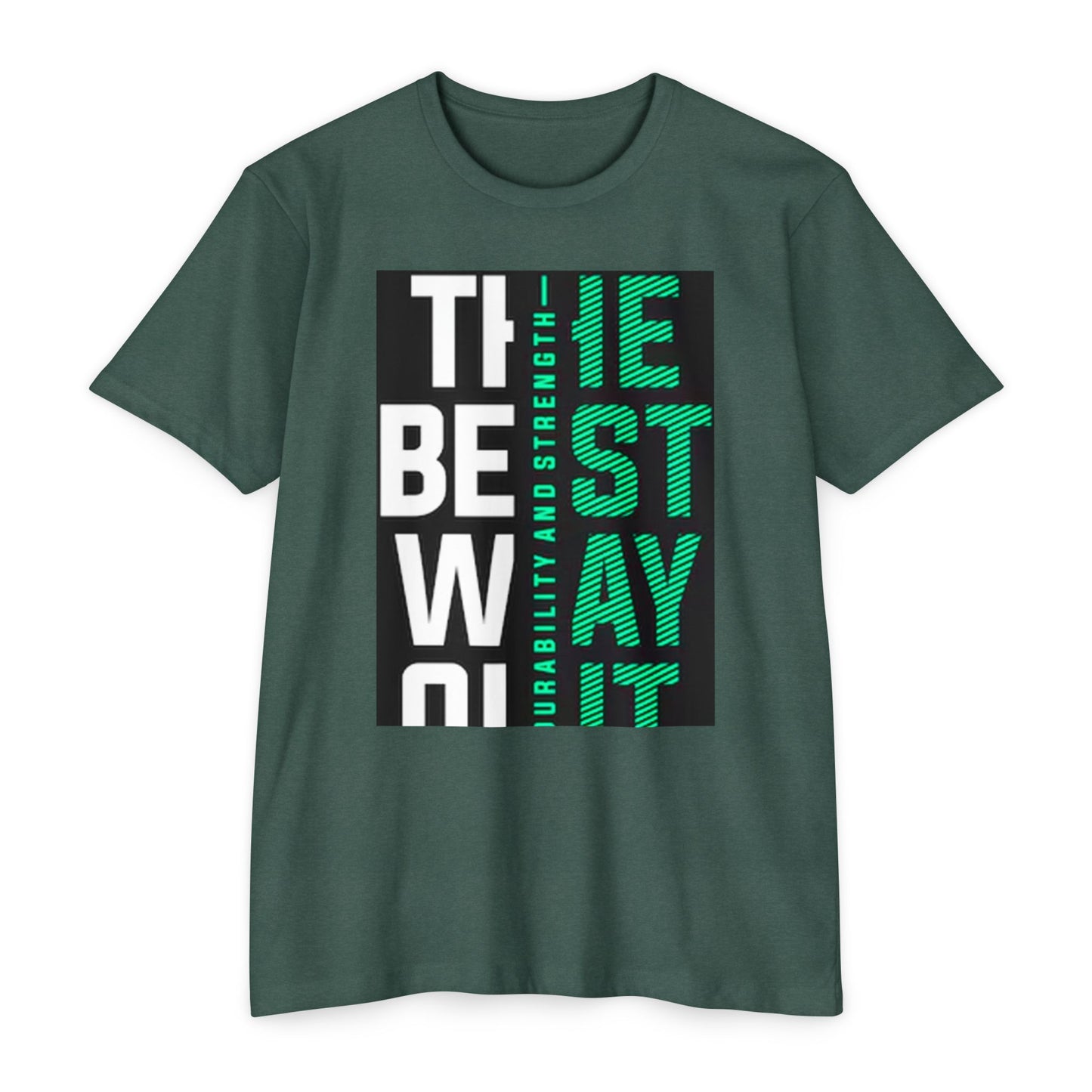 Durable Unisex CVC Jersey T-shirt - Stay Strong, Casual Wear, Motivational Tee, Gift for Him or Her, Everyday Comfort
