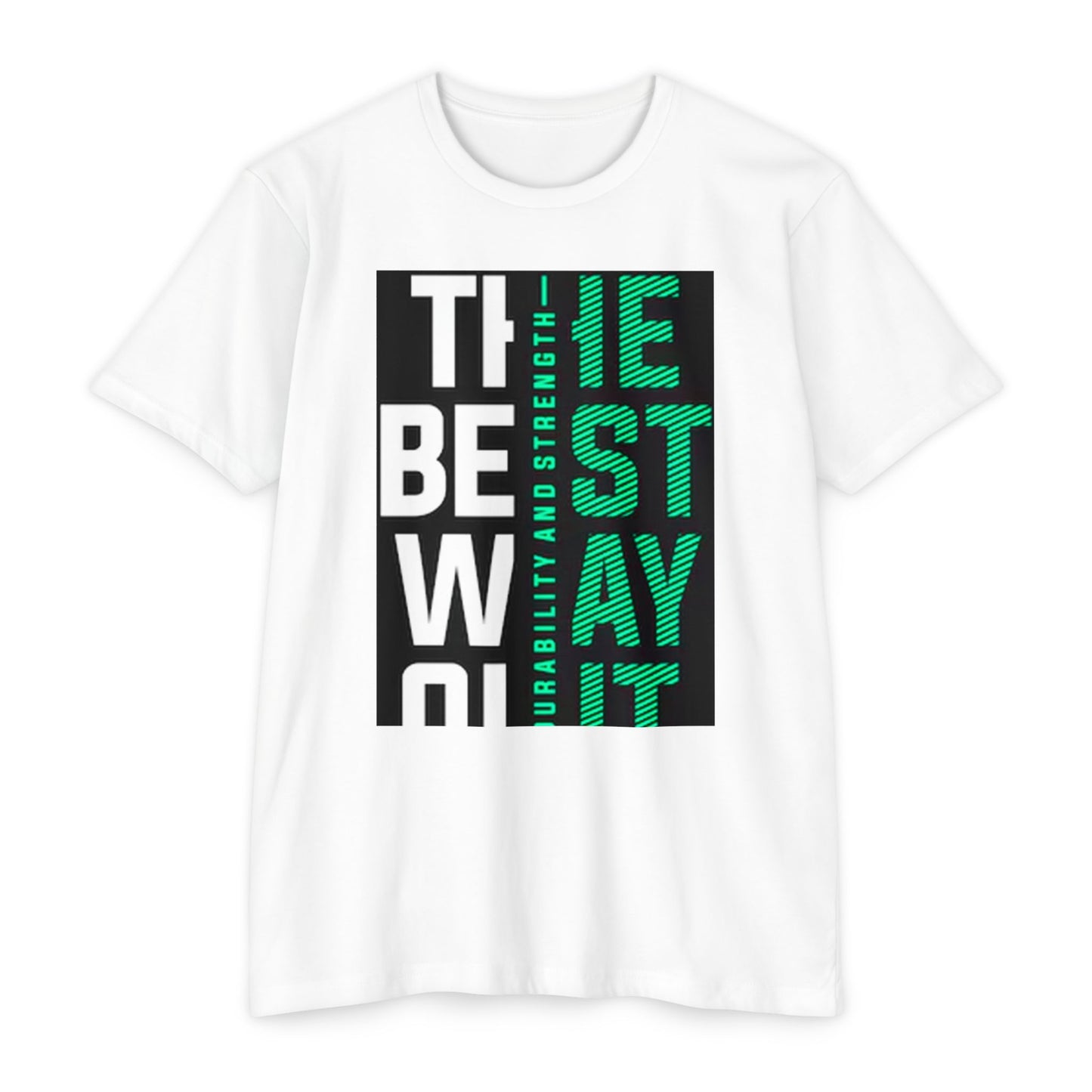 Durable Unisex CVC Jersey T-shirt - Stay Strong, Casual Wear, Motivational Tee, Gift for Him or Her, Everyday Comfort