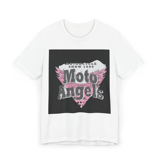 Vintage Moto Angels T-Shirt, Biker Apparel, Unisex Tee, Motorcycle Show 1990, Casual Wear, Gift for Riders, Nostalgic Fashion