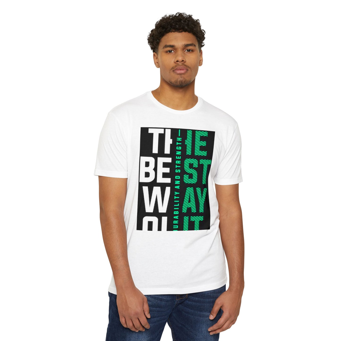 Durable Unisex CVC Jersey T-shirt - Stay Strong, Casual Wear, Motivational Tee, Gift for Him or Her, Everyday Comfort