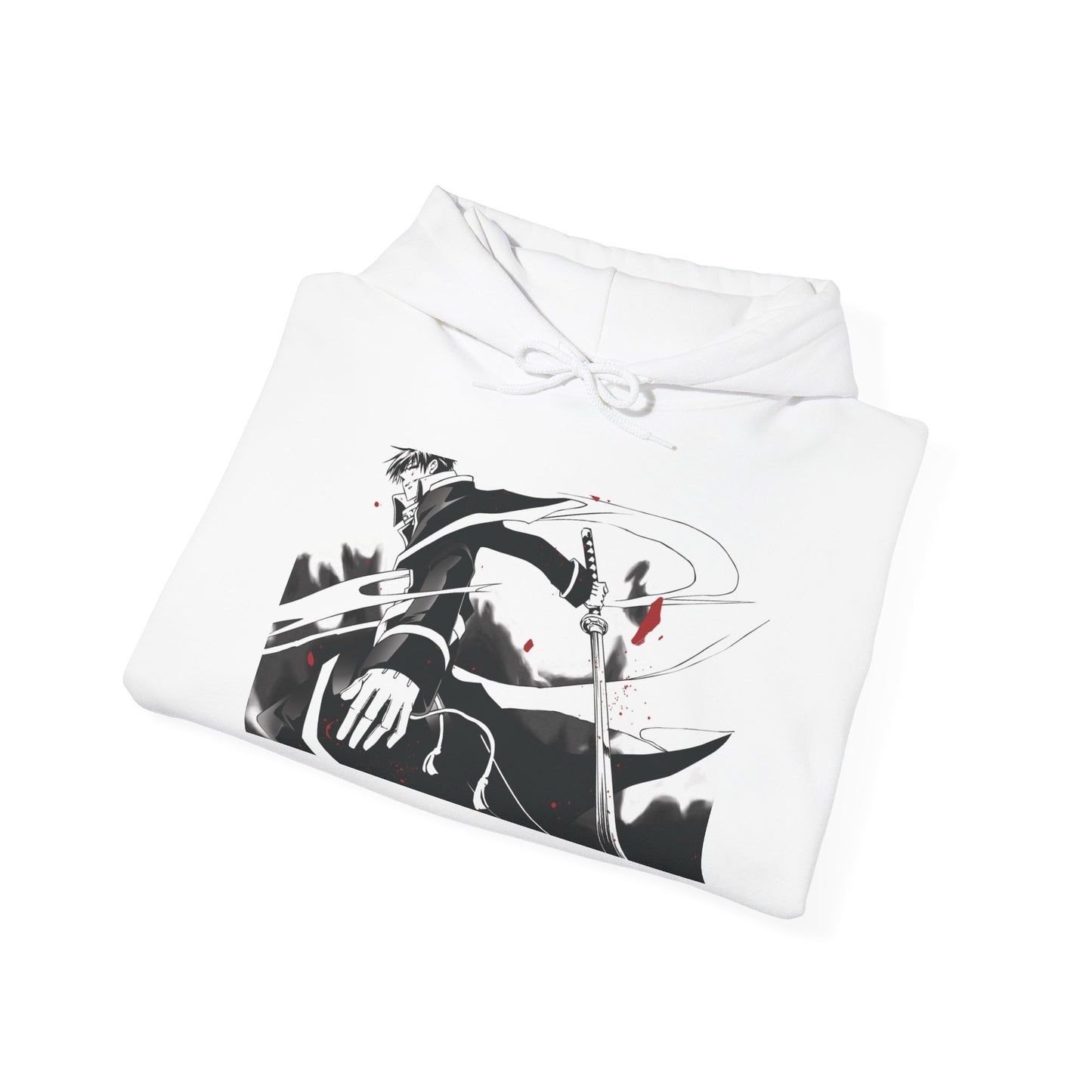 Artistic Unisex Hooded Sweatshirt, Graphic Hoodie, Casual Streetwear, Gift for Him, Cool Anime Sweater, Fall Fashion Essentials