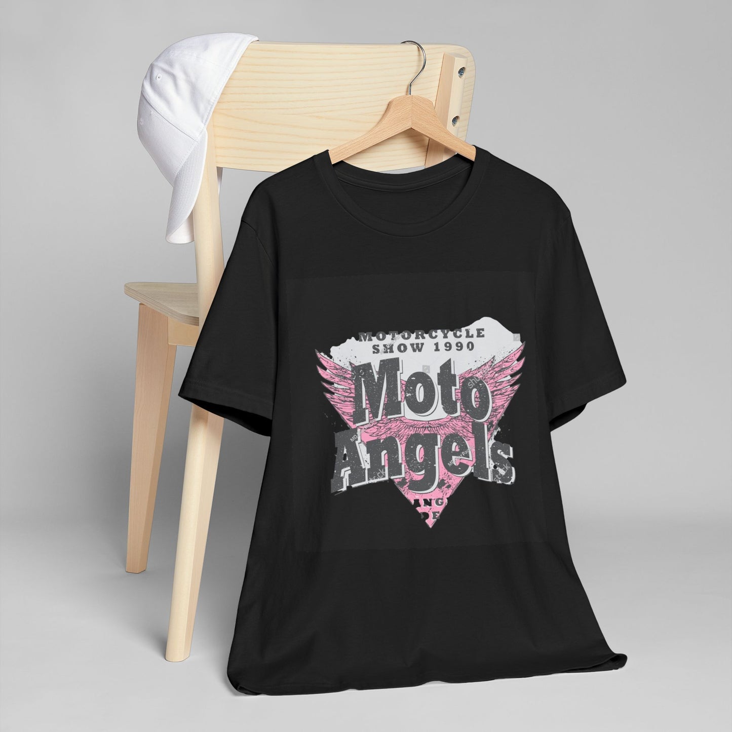 Vintage Moto Angels T-Shirt, Biker Apparel, Unisex Tee, Motorcycle Show 1990, Casual Wear, Gift for Riders, Nostalgic Fashion