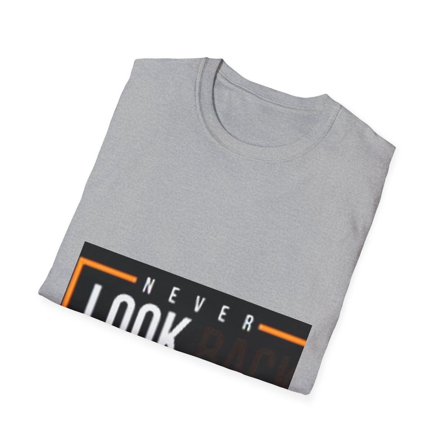 Inspirational Unisex Softstyle T-Shirt - Never Look Back, Motivational Tee, Casual Wear, Gift for Friends, Age-Defying Design, [...]