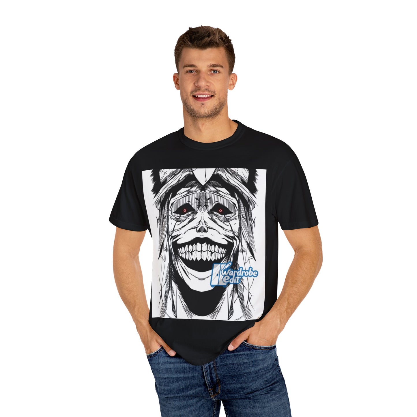 Chilling Spirit Graphic T-shirt, Unisex Anime Tee, Casual Streetwear, Unique Gift for Cosplay, Halloween Theme, Trendy Outfit