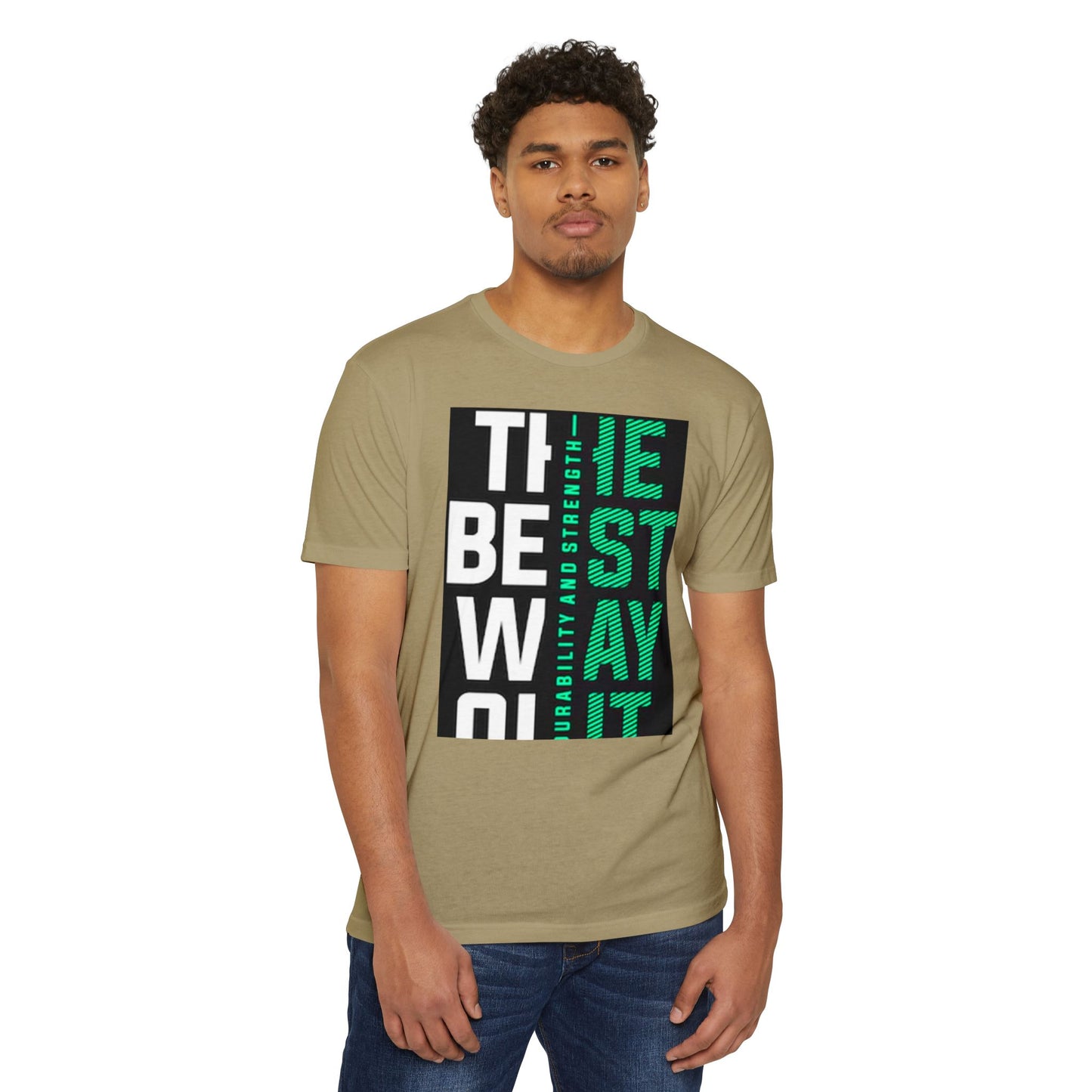 Durable Unisex CVC Jersey T-shirt - Stay Strong, Casual Wear, Motivational Tee, Gift for Him or Her, Everyday Comfort