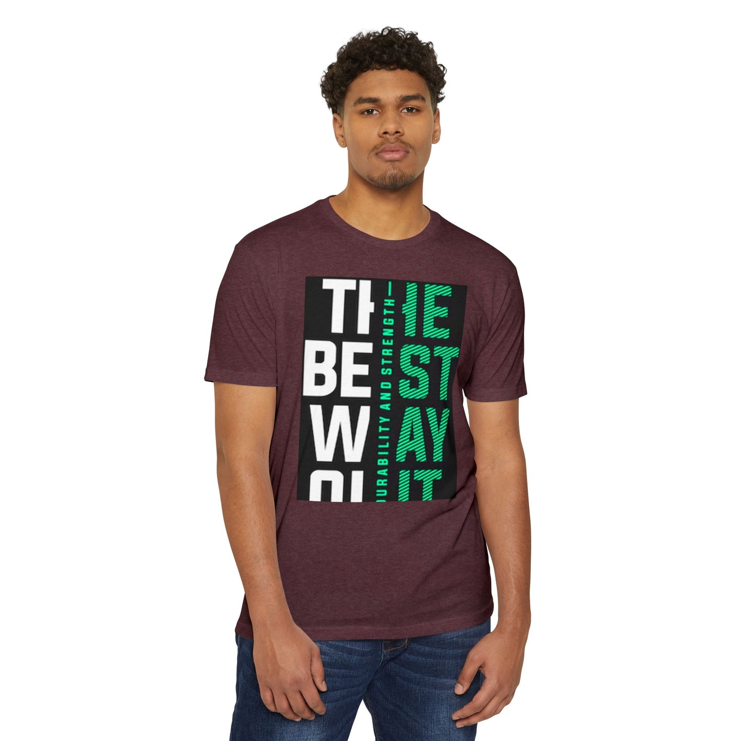 Durable Unisex CVC Jersey T-shirt - Stay Strong, Casual Wear, Motivational Tee, Gift for Him or Her, Everyday Comfort