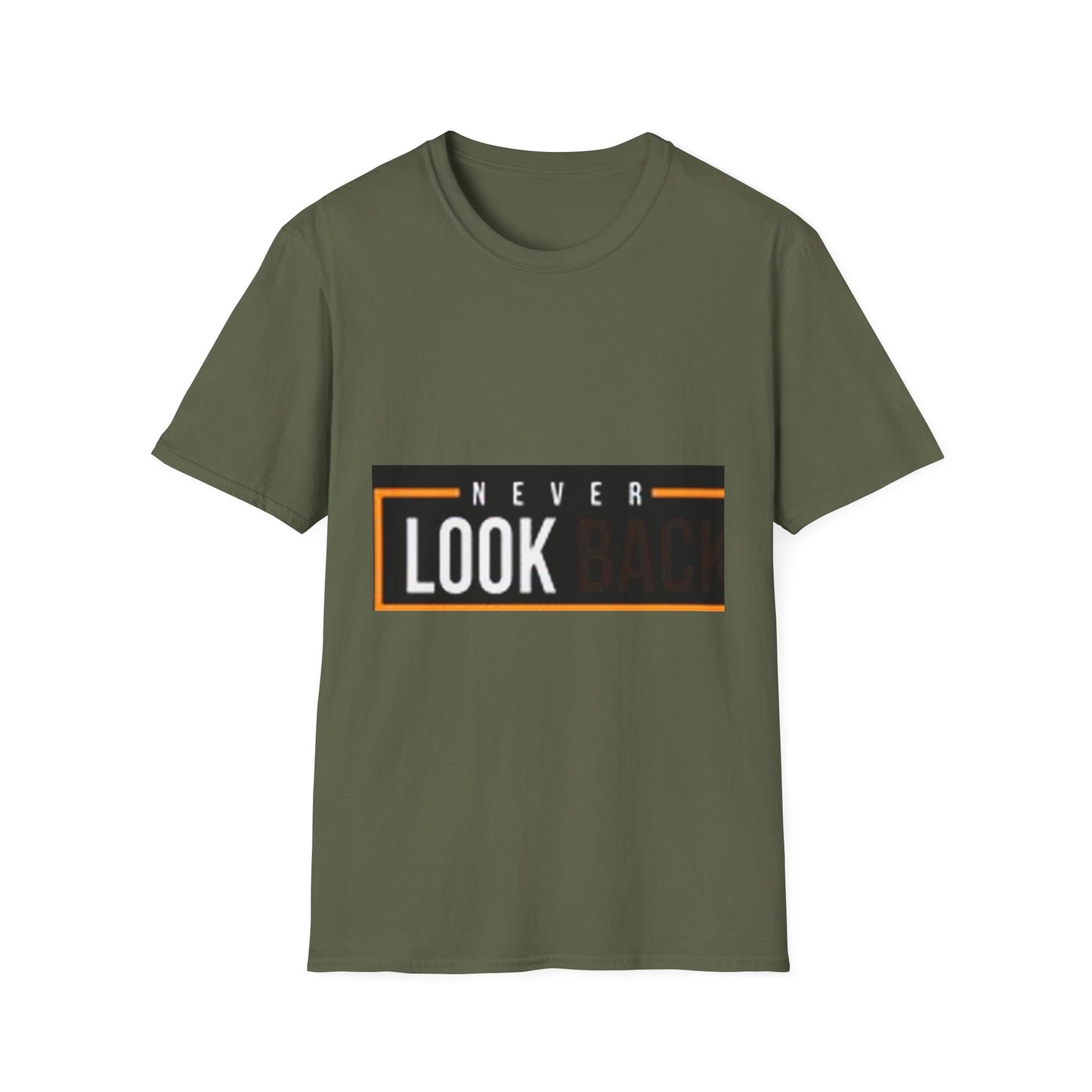 Inspirational Unisex Softstyle T-Shirt - Never Look Back, Motivational Tee, Casual Wear, Gift for Friends, Age-Defying Design, [...]