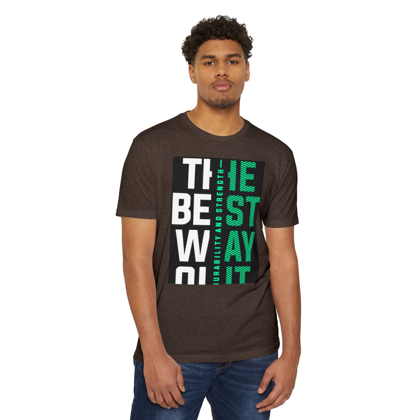 Durable Unisex CVC Jersey T-shirt - Stay Strong, Casual Wear, Motivational Tee, Gift for Him or Her, Everyday Comfort
