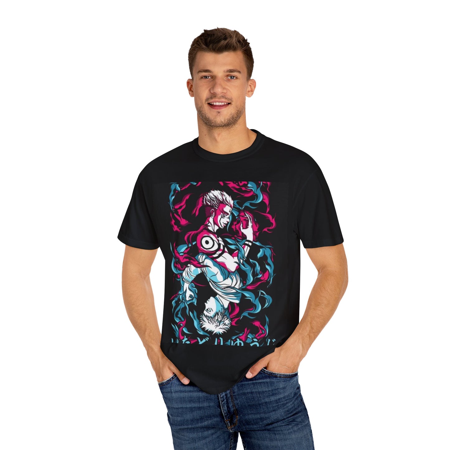 Unisex Graphic Tee with Colorful Design, Vibrant Streetwear T-Shirt, Anime-Inspired Shirt, Casual Wear for Everyday, Perfect Gift for Fans